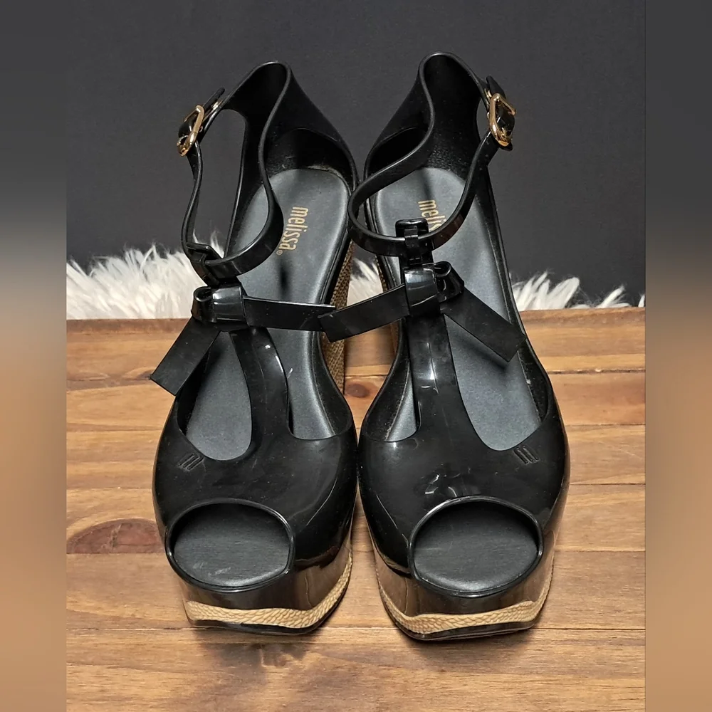 Melissa Peace VI Wedge Sandals Size 8 - Picture 7 of 9